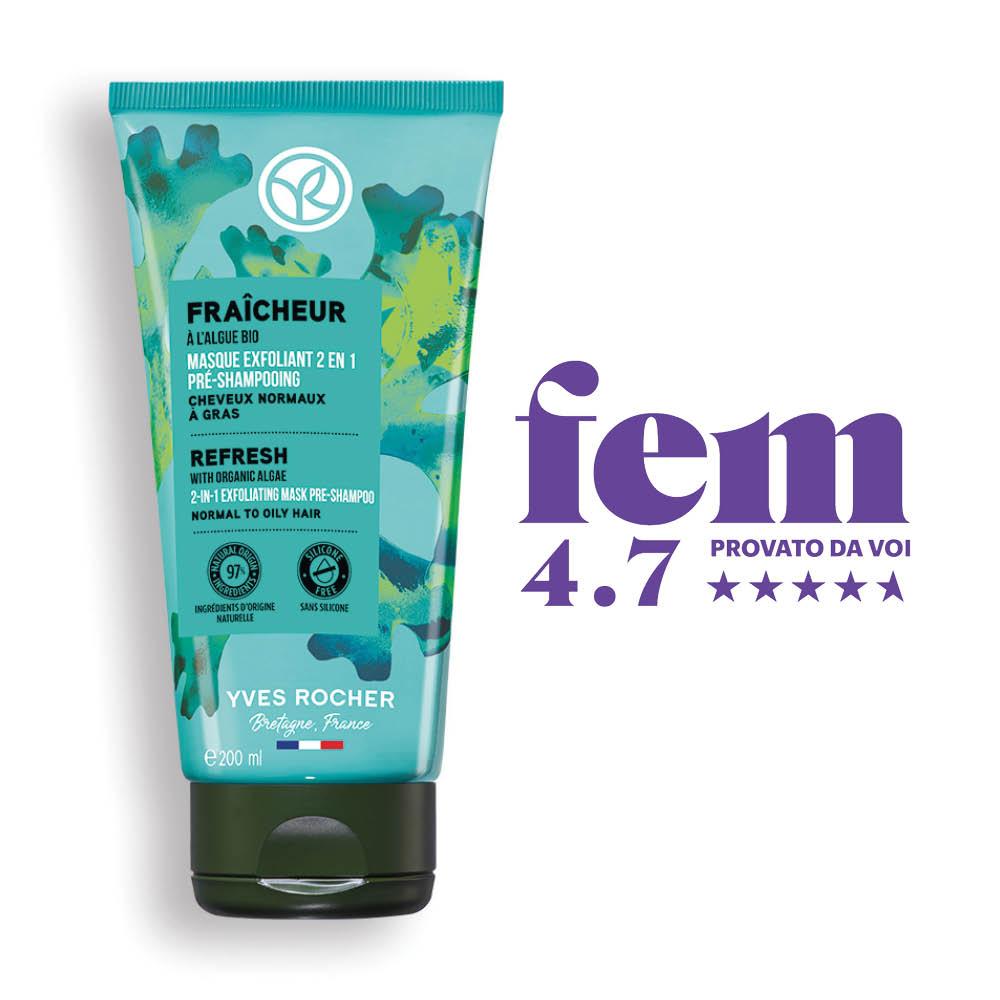 Maschera Esfoliante 2 in 1 Pre-Shampoo